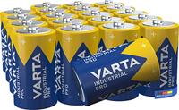 VARTA 04020 211 111 Industrial Batterij D Mono Alkaline Batterijen LR20 - Verpakking met 20 stuks, Made in Germany