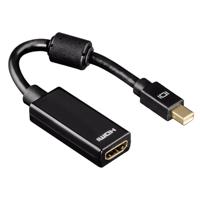 Hama Mini displaypoort naar HDMI-adapter IT Presenter Zwart