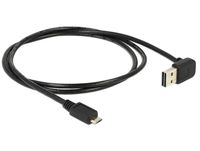 Delock 83535 Kabel EASY-USB 2.0 Type-A male haaks omhoog/omlaag > USB 2.0 Type Micro-B male 1 m - thumbnail