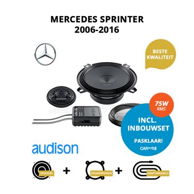 Premium speakers voor Mercedes Sprinter 2006-2016 - Voordeuren Premium speakers voor Mercedes Sprinter 2006-2016 - Voordeuren