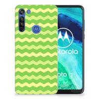 Motorola Moto G8 TPU bumper Waves Green