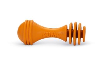 Beeztees Sumo Play Weight - Hondenspeelgoed - Rubber - Oranje - 13X5X5 C