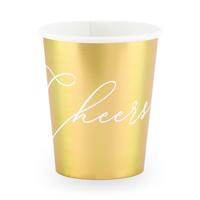 Bekertjes Cheers goud (6st)