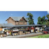 FALLER Perron modelbouwset met 43 onderdelen 584 x 37 x 41 mm I modelspoorbaan accessoires N gebouw I modelspoorbaan N perrons gedeeltelijk overdekt