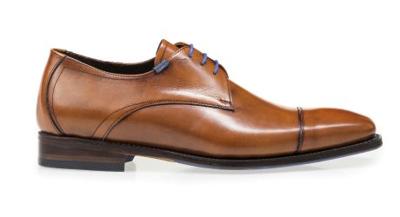 Floris van Bommel Heren Boots in Leder (Cognac)