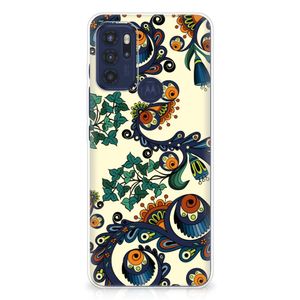 Siliconen Hoesje Motorola Moto G60s Barok Flower