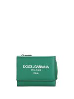 Dolce & Gabbana portefeuille en cuir à logo imprimé - Vert