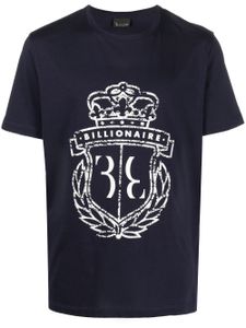 Billionaire t-shirt à logo imprimé - Bleu