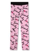 Givenchy Kids Legging met logoprint en hartprint - Roze
