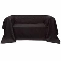 vidaXL Bankhoes microsuede bruin 140 x 210 cm