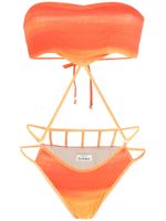 Amir Slama maillot de bain bustier à effet dégradé - Orange