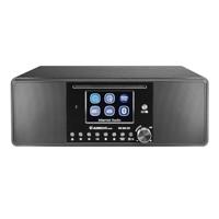 Albrecht DR 895 CD compacte installatie, DAB+/FM/internet/cD, 27895, zwart, met 4 inch kleurendisplay, stereomuziek en podcast-streaming, USB, app-besturing