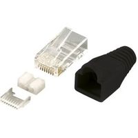 LogiLink MP0022 kabel-connector RJ45 pluggen met rubberen kap 100stk - thumbnail