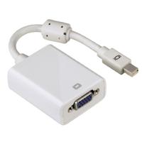 Hama Mini DisplayPort naar VGA-adapter (miniDP-stekker naar VGA-aansluiting, ideaal voor Macbook Air/Macbook Pro/Mac Pro/Mac Mini) wit