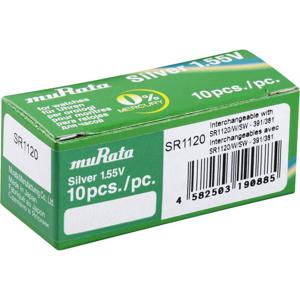 Murata Knoopcel 381 1.55 V 10 stuk(s) 60 mAh Zilveroxide SR1120-PBWW