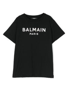 Balmain Kids t-shirt à logo imprimé - Noir