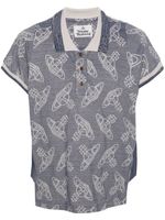 Vivienne Westwood polo à motif Orb en jacquard - Bleu