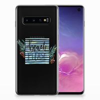 Samsung Galaxy S10 Telefoonhoesje met Naam Boho Beach