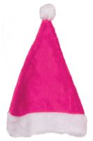 Kerstmuts Roze pluche