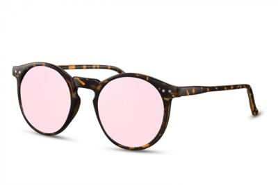 CWI zonnebril dames panto bruin/roze CWI zonnebril dames panto bruin/roze