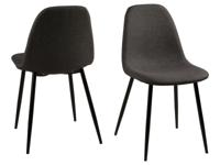 Set van 4 stoelen WILLIE zwart