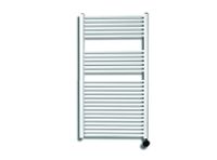 Sanicare elektrische design radiator 60x112cm wit met thermostaat rechts chroom