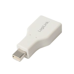 LogiLink CV0110 Adapter [1x Mini-DisplayPort stekker - 1x DVI-bus 24+1-polig, HDMI-bus, VGA-bus] Zwart