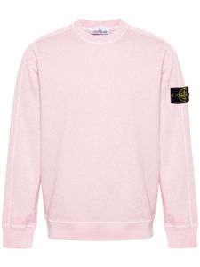 Stone Island sweat en coton à patch Compass - Rose