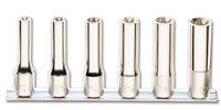 Beta 6-delige set dopsleutels voor Torx® schroeven, lange uitvoering (art. 920FTX/L) op support 920FTX-LSB6 - 009200409