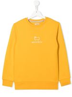 Woolrich Kids sweat à logo brodé - Jaune - thumbnail