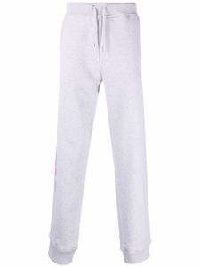 Helmut Lang pantalon de jogging à logo - Gris