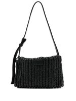 Nanushka sac porté épaule à design tressé - Noir