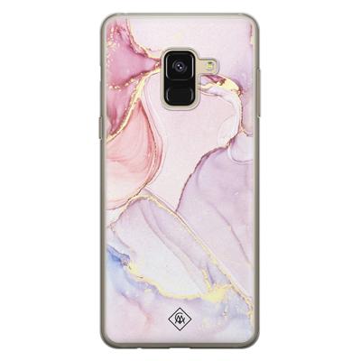 Samsung Galaxy A8 (2018) siliconen hoesje - Purple sky