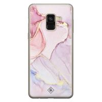 Samsung Galaxy A8 (2018) siliconen hoesje - Purple sky