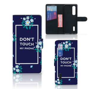 OPPO Find X2 Pro Portemonnee Hoesje Flowers Blue DTMP