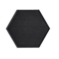 Terre D'Azur Hexagonale vloertegel mat zwart 15x17cm hexagon F17