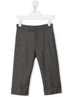 Thom Browne Kids pantalon de costume Super 120S en serge - Gris - thumbnail