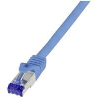 LogiLink C6A096S RJ45 CAT 6A S/FTP 10.00 m Blauw 1 stuk(s)