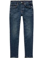 Purple Brand pantalon skinny à taille basse - Bleu