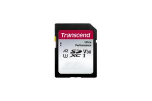 Transcend TS64GSDC340S SDXC-kaart 128 GB A1 Application Performance Class, A2 Application Performance Class, v30 Video Speed Class, UHS-Class 3 Schokbestendig,