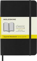 Notitieboek Moleskine pocket 90x140mm ruit 5x5mm soft cover zwart - thumbnail