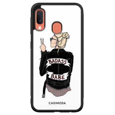 Samsung Galaxy A20e hoesje - Badass babe blondine