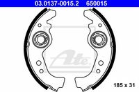 Remmenset, trommelrem ATE, u.a. für Fiat, Abarth, Lancia, Seat, Autobianchi, Nissan