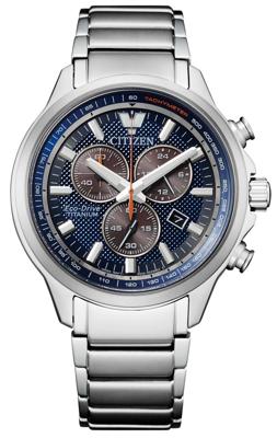 Citizen AT2470-85L Eco-Drive Super Titanium chronograaf horloge 43 mm