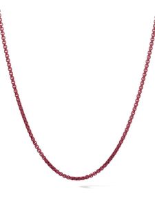 David Yurman collier chaîne en argent sterling - Rouge