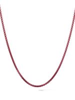 David Yurman collier chaîne en argent sterling - Rouge