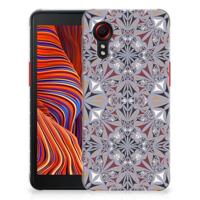 Samsung Galaxy Xcover 5 TPU Siliconen Hoesje Flower Tiles