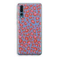 Leopard blue: Huawei P20 Pro Transparant Hoesje - thumbnail