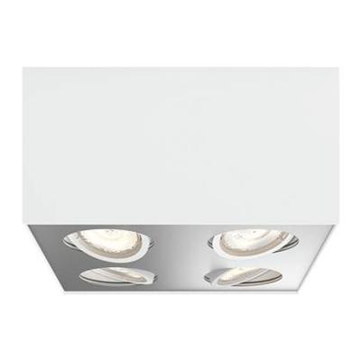 Philips WarmGlow LED Box, 4-lichts opbouwspot Philips WarmGlow LED Box, 4-lichts opbouwspot