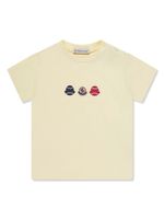 Moncler Enfant t-shirt à logo imprimé - Jaune - thumbnail